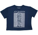 Joy Division / Unknown Pleasures Womens Crop Top 18 (Denim Blue) - ジョイ・ディヴィジョン Tシャツ