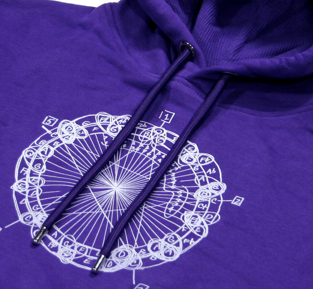 [Worn Free] John Coltrane / Coltrane Circle Hoodie 2 (Purple) - ジョン・コルトレーン パーカ
