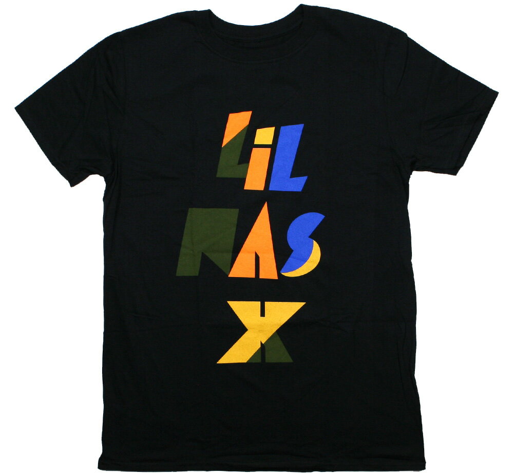 Lil Nas X / Scrap Letters Tee (Black) - リル・ナズ・X Tシャツ