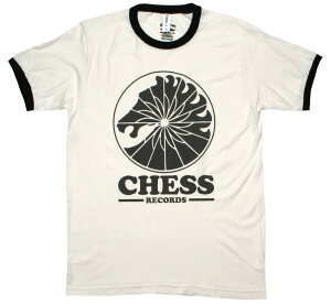 Chess Records / Knight Ringer Tee 2 (Vintage White/Black) - チェス・レコード Tシャツ