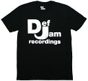 Def Jam Recordings / Classic Logo Tee 2 (Black) - デフ ジャム レコーディングス Tシャツ