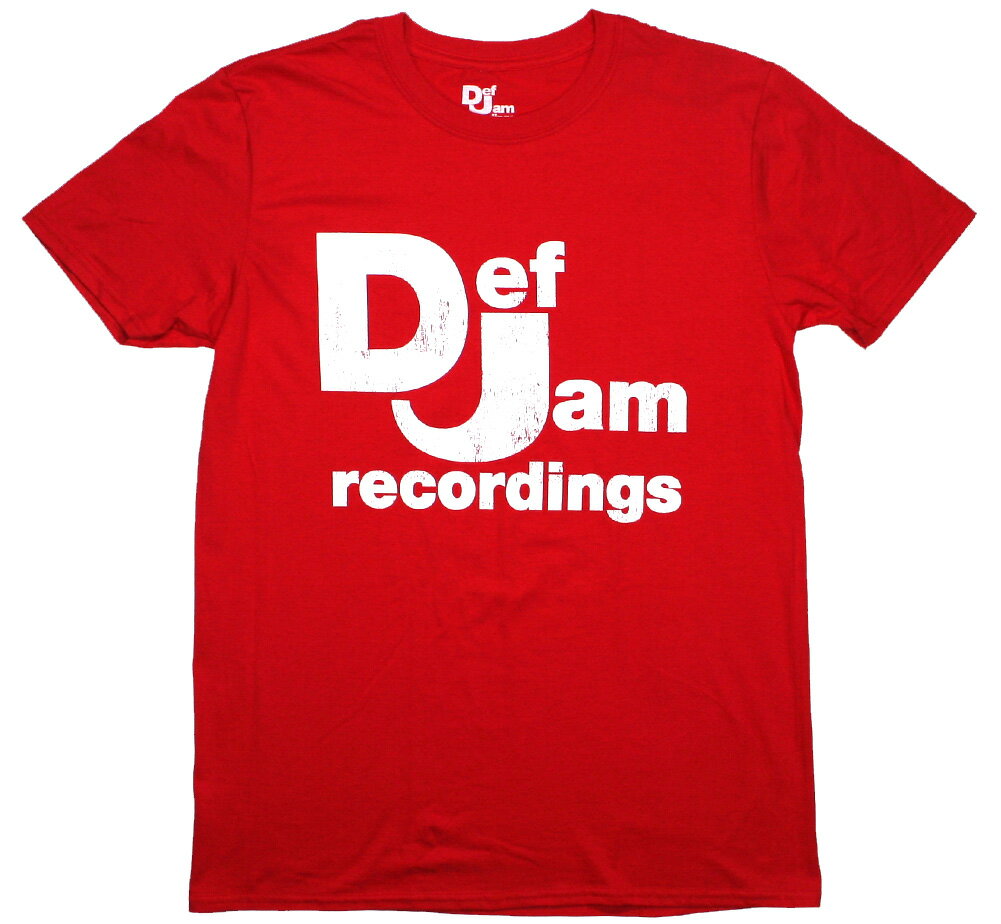 Def Jam Recordings / Classic Logo Tee 1 (Red) - デフ・ジャム・レコーディングス Tシャツ