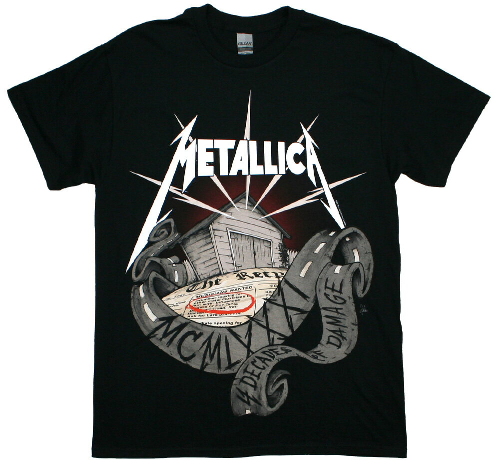 Metallica / MCMLXXXI 4 Decades Of Damage Tee (Black) - メタリカ Tシャツ