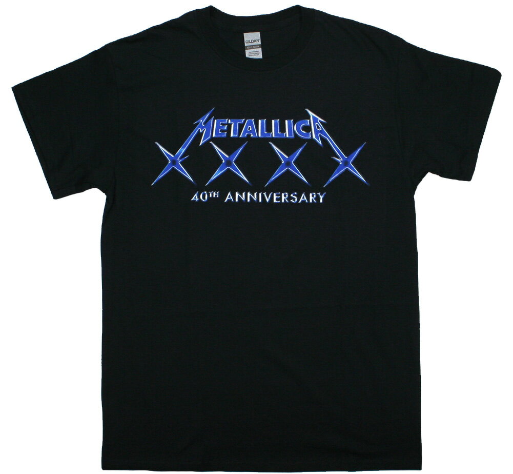 メタリカ　40周年記念Tシャツ 楽天市場】METALLICA メタリカ 40周年記念 メンズ半袖Tシャツ
