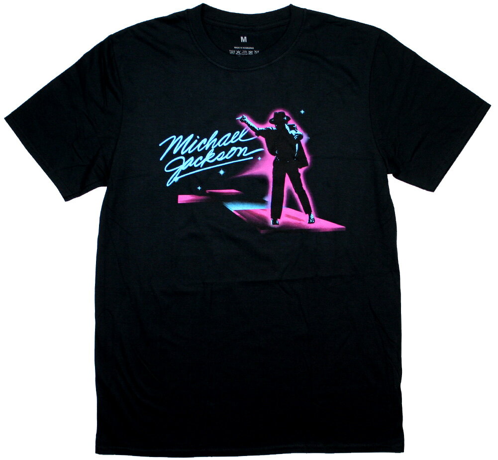 Michael Jackson / Neon Tee (Black) - マイケル・ジャクソン Tシャツ