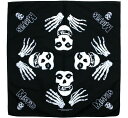 Misfits / Crimson Ghost Bandanna (Black) - ミスフィッツ バンダナ