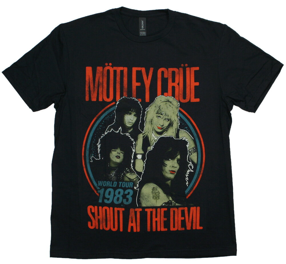 M?tley Cr?e / Shout at the Devil Tour Tee (Black) - Motley Crue g[EN[ TVc