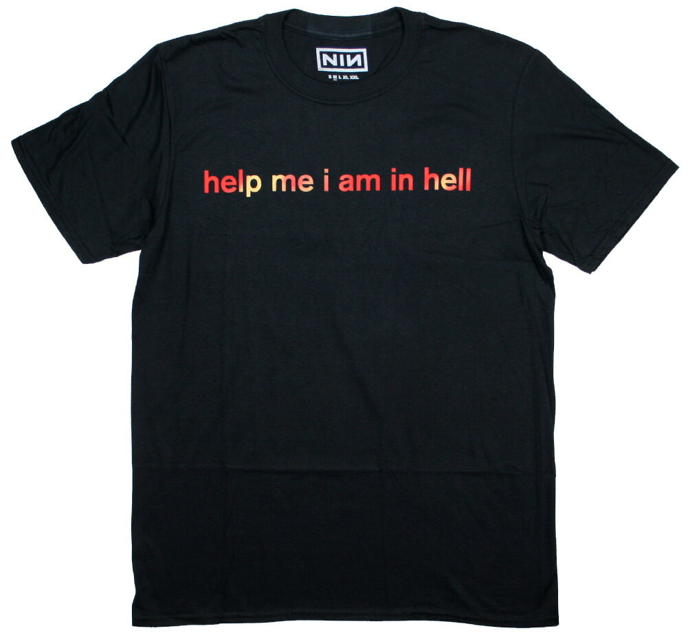 楽天LuryNine Inch Nails / Help Me I Am in Hell Tee （Black） - ナイン・インチ・ネイルズ Tシャツ