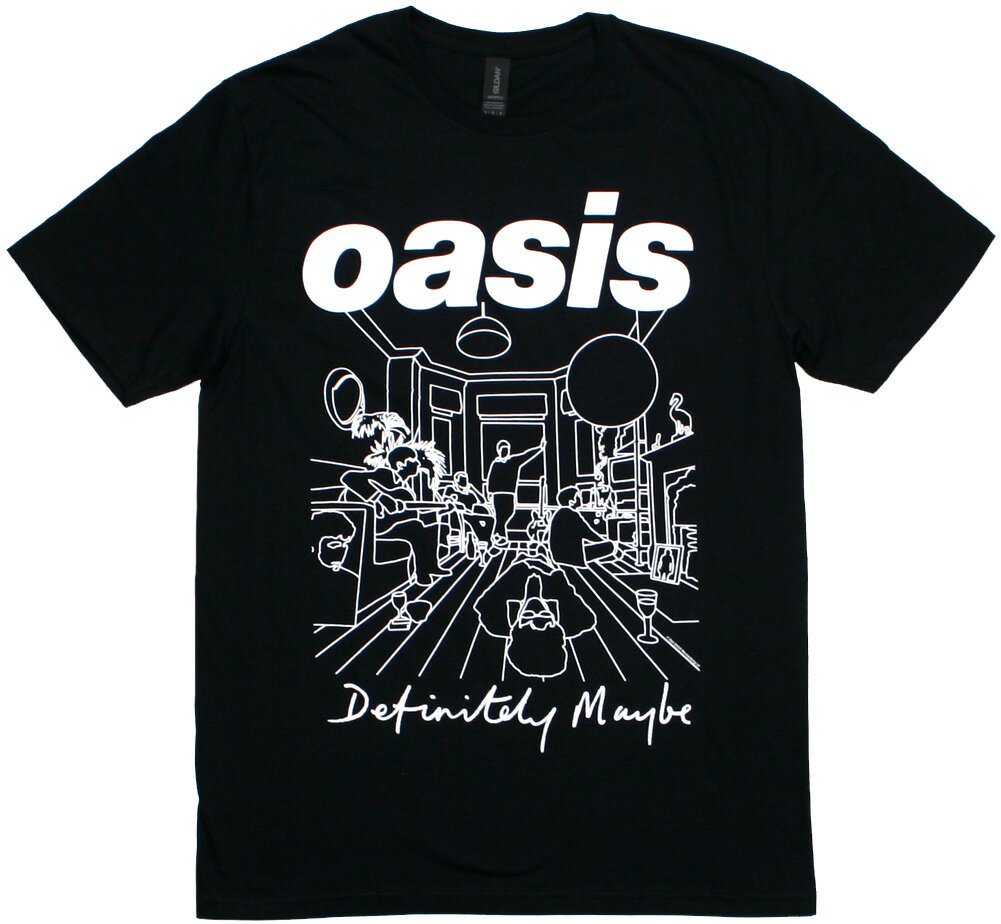Oasis 'Cigarettes & Alcohol Illustration' (White) T-Shirt