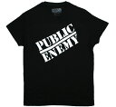 Public Enemy / Public Enemy Logo Tee (Black) - パブリック エネミー Tシャツ