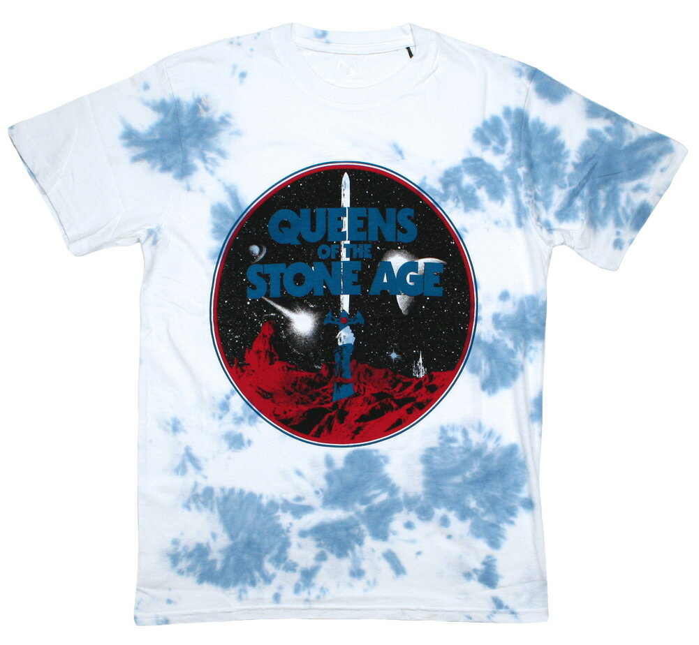 Queens of the Stone Age / Branca Sword Tee (White/Blue) - NC[YEIuEUEXg[EGCW TVc