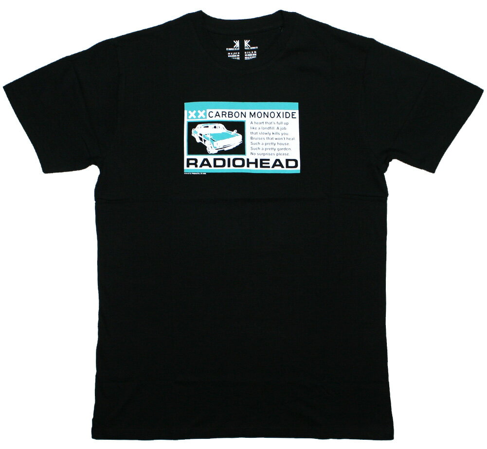 Radiohead / No Surprises Tee 2 (Black) - レディオヘッド Tシャツ