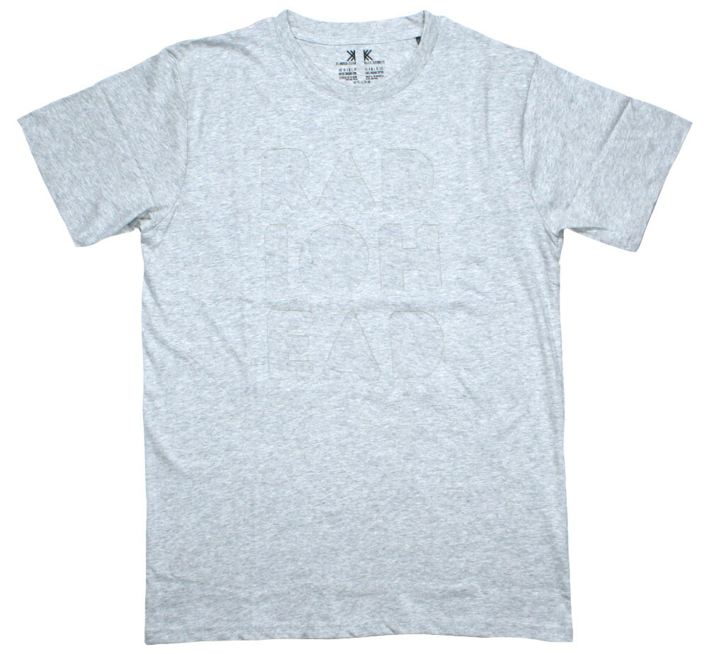 Radiohead / Note Pad Cutout Tee 6 (Heather Grey) - レディオヘッド Tシャツ