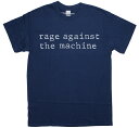 Rage Against the Machine / Band Name Tee (Navy) - レイジ アゲインスト ザ マシーン Tシャツ