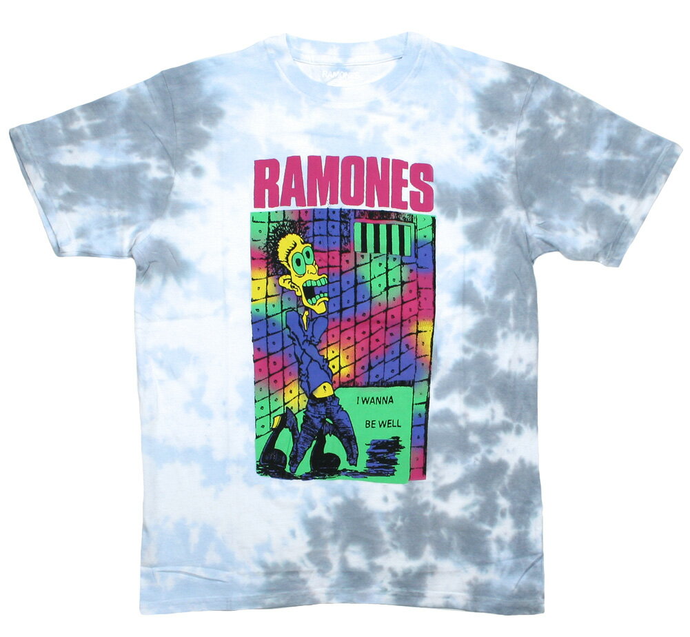 Ramones / Escape From New York Tee (White/Black/Blue) - ラモーンズ Tシャツ