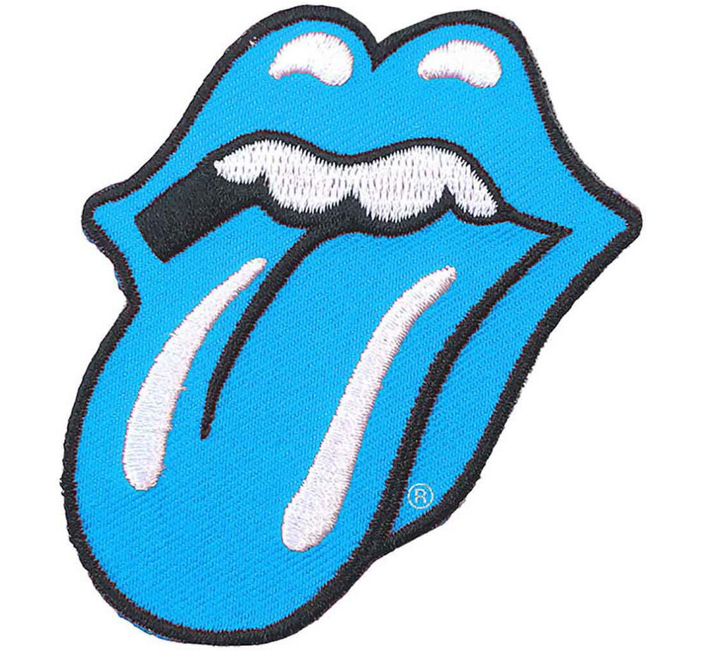 The Rolling Stones / Classic Tongue Woven Patch 2 (Blue) - ザ・ローリング・ストーンズ ワッペン