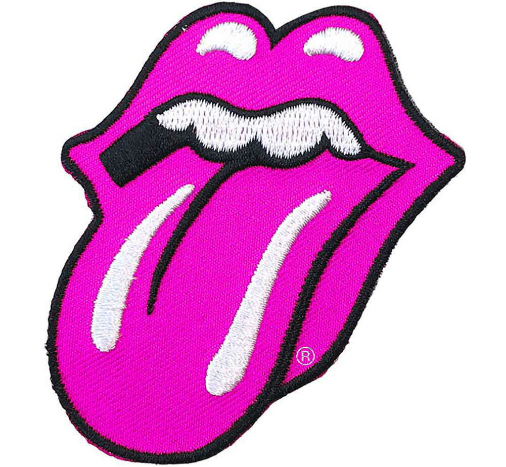The Rolling Stones / Classic Tongue Woven Patch 5 (Pink) - ザ・ローリング・ストーンズ ワッペン