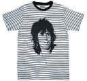 The Rolling Stones / Keith Richards Striped Tee 4 (White/Black) - ザ ローリング ストーンズ Tシャツ / キース リチャーズ Tシャツ