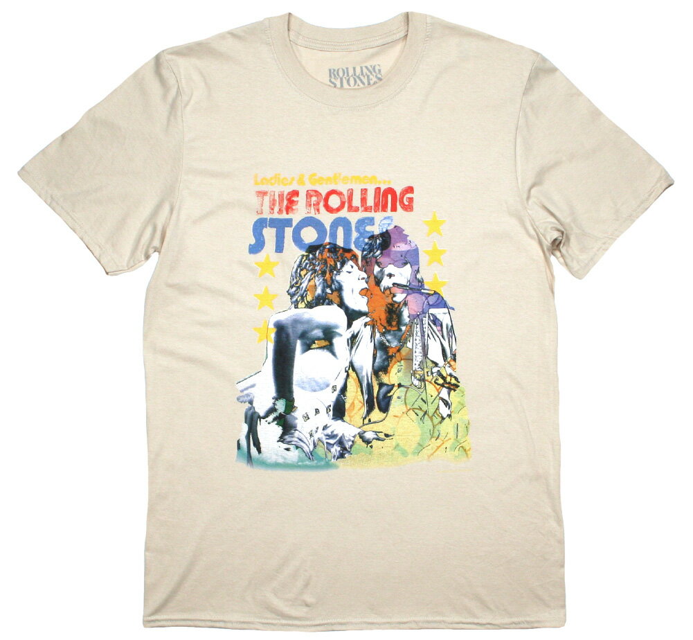 The Rolling Stones / Ladies & Gentlemen Tee 2 (Sand) - ザ・ローリング・ストーンズ Tシャツ