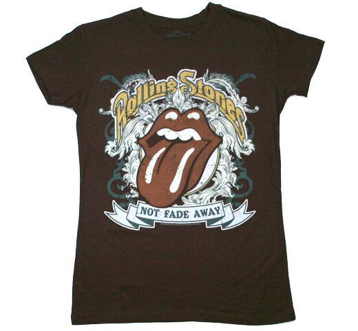 The Rolling Stones / Not Fade Away Tee (Brown) (Womens) - ザ・ローリング・ストーンズ Tシャツ