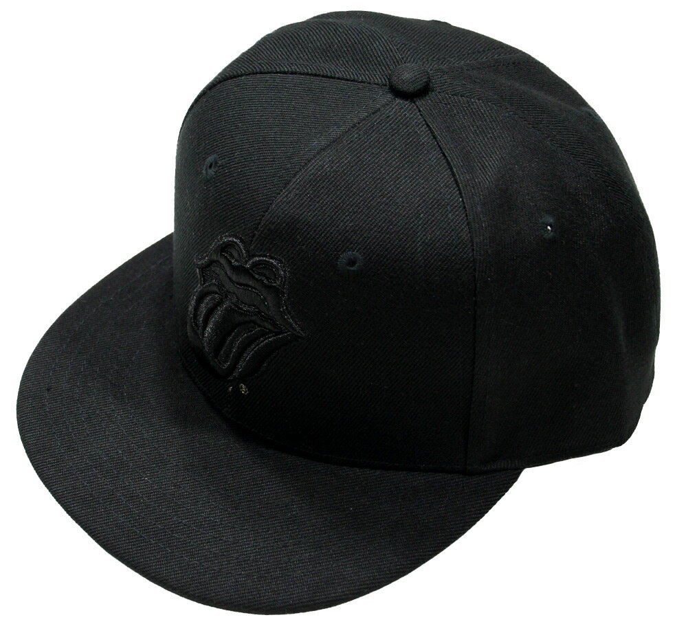 The Rolling Stones / Classic Tongue Snapback Cap (Black) - ザ・ローリング・ストーンズ キャップ