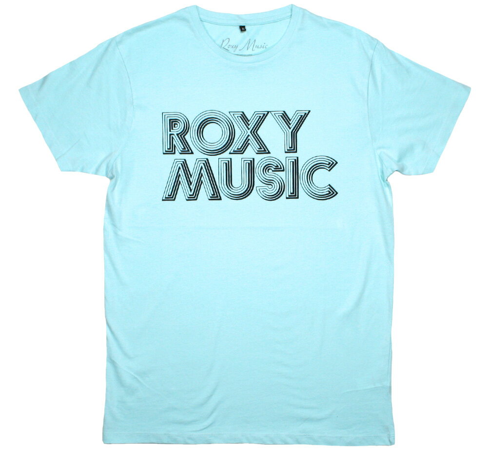 Roxy Music / Disco Logo Tee (Sky Blue) - ロキシー・ミュージック Tシャツ