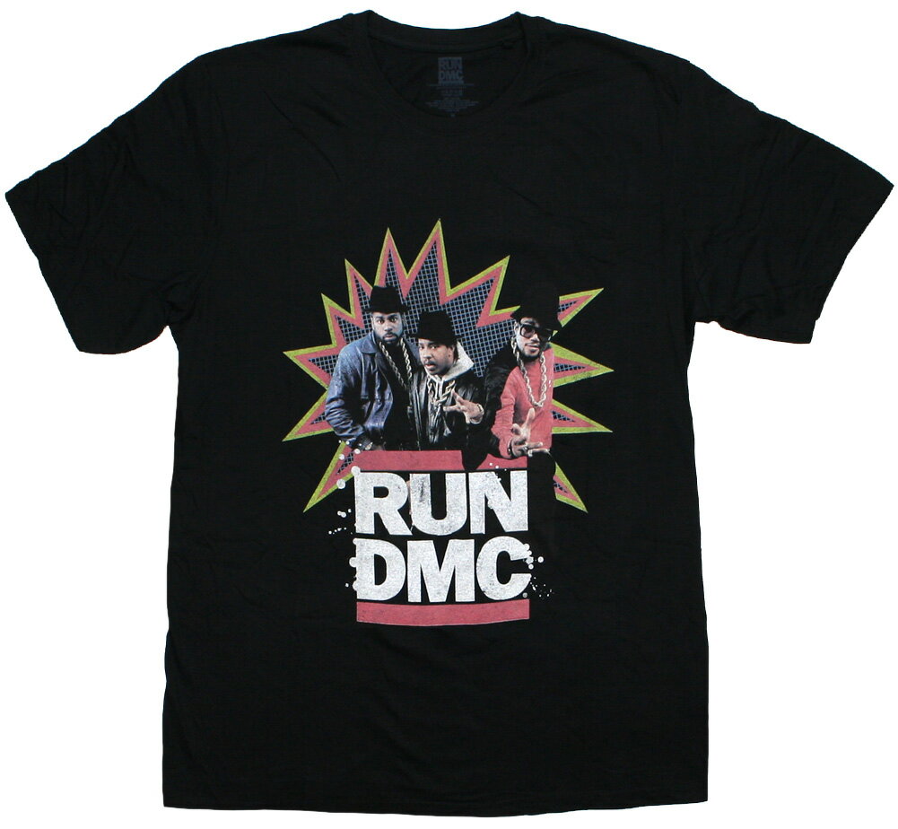 RUN DMC / POW! Tee (Black) - RUN DMC Tシャツ