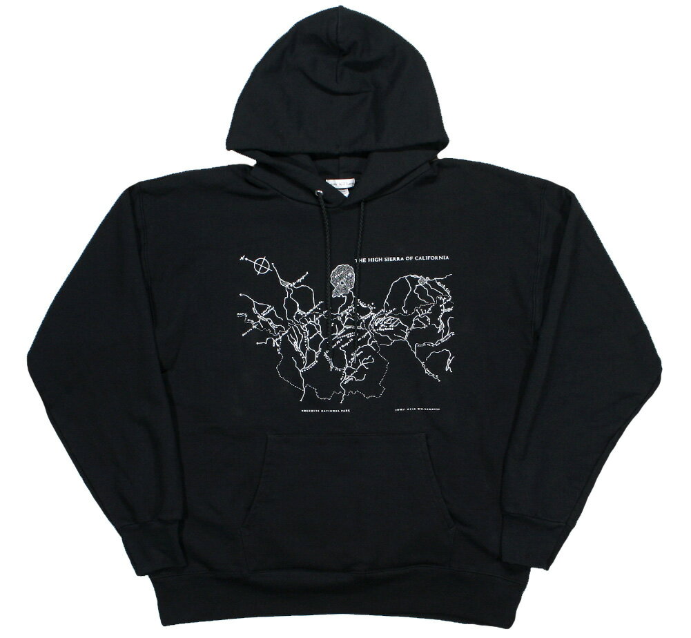 [Tom Killion] The High Sierra of California Hoodie 1 (Black) - トム・キリオン フード, プルオーバー パーカ / ザ・ハイ・シェラ・オブ・カリフォルニア