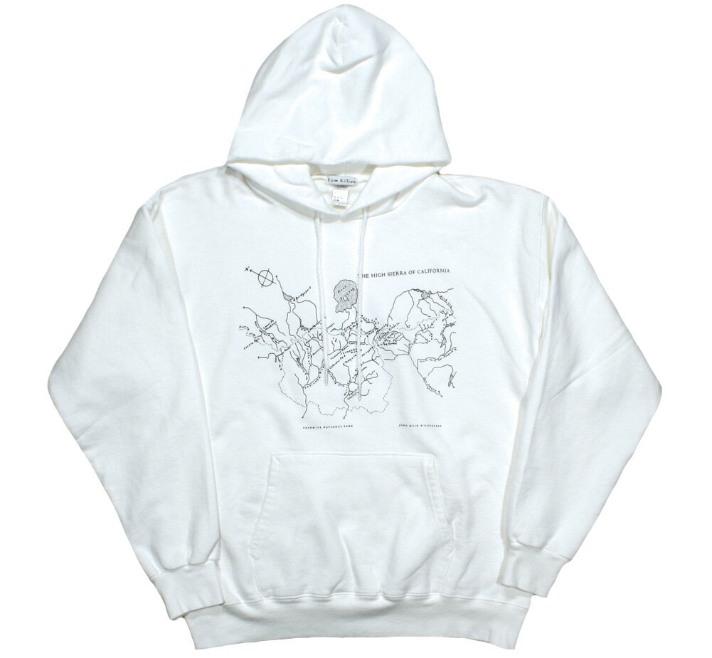[Tom Killion] The High Sierra of California Hoodie 3 (White) - トム・キリオン フード, プルオーバー パーカ / ザ・ハイ・シェラ・オブ・カリフォルニア