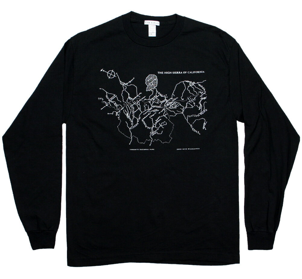 [Tom Killion] The High Sierra of California Long Sleeved Tee 1 (Black) - トム・キリオン ロングスリーブ Tシャツ / ザ・ハイ・シェラ・オブ・カリフォルニア