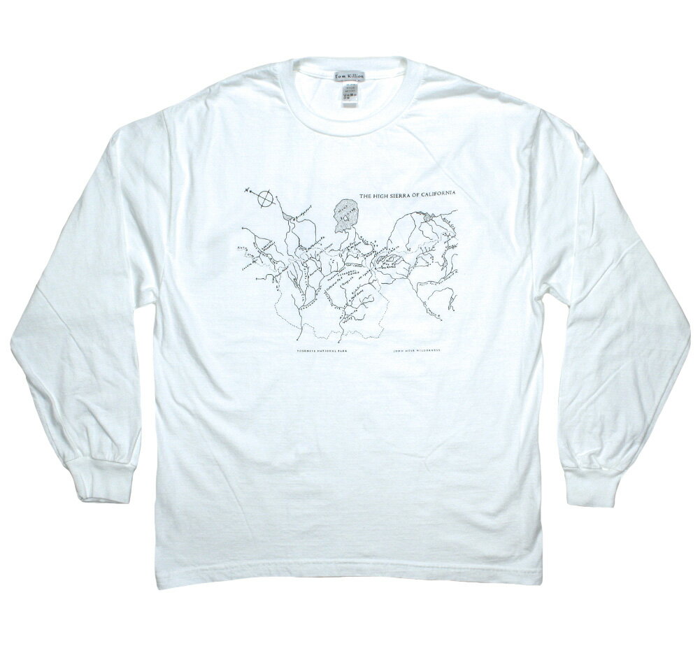 [Tom Killion] The High Sierra of California Long Sleeved Tee 3 (White) - トム・キリオン ロングスリーブ Tシャツ / ザ・ハイ・シェラ・オブ・カリフォルニア