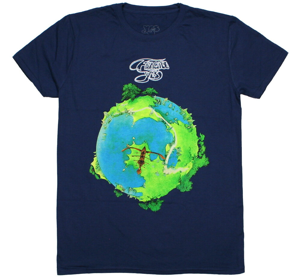 Yes / Fragile Tee (Navy Blue) - イエス Tシャツのサムネイル