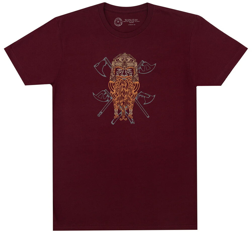 [Out of Print] And My Axe Tee (Maroon) - Out of Print x Nerdy Ink コラボレーション Tシャツ