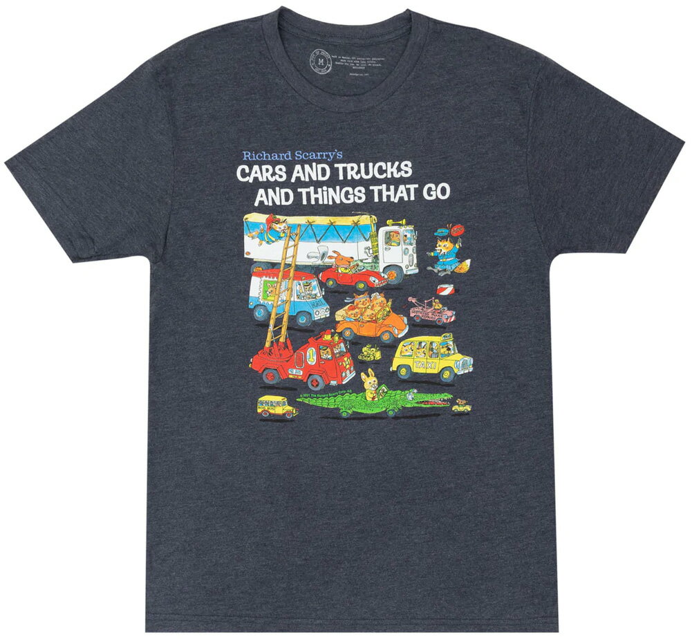 [Out of Print] Richard Scarry / Cars and Trucks and Things That Go Tee (Midnight Navy) - [AEgEIuEvg] `[hEXL[ TVc