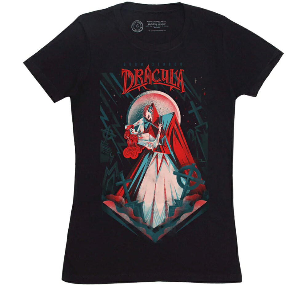 [Out of Print] Bram Stoker / Dracula Womens Tee 3 (Black) - アウト・オブ・プリント ドラキュラ Tシャツ