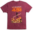 Out of Print Ray Bradbury / Fahrenheit 451 Tee (Red) - アウト オブ プリント レイ ブラッドベリ / 華氏451度 Tシャツ