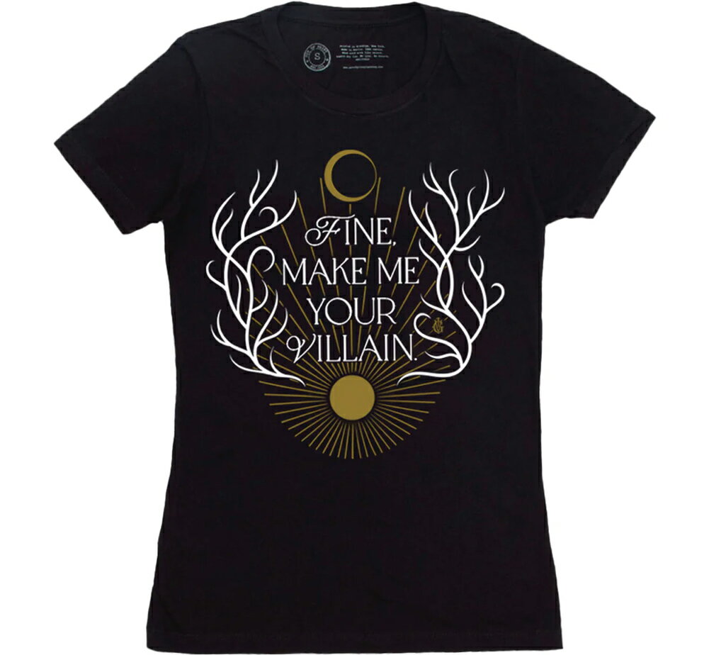 [Out of Print] Leigh Bardugo / Shadow and Bone Womens Tee 2 (Black) - 暗黒と神秘の骨 Tシャツ