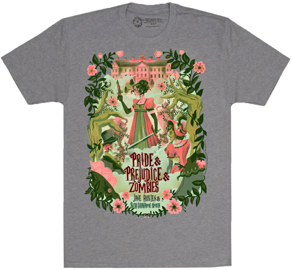 [Out of Print] Seth Grahame-Smith / Pride and Prejudice and Zombies Tee (Heather Grey) - 高慢と偏見とゾンビ Tシャツ