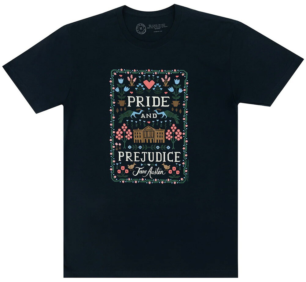 [Out of Print] Jane Austen / Pride and Prejudice Tee (Midnight Navy) [Puffin in Bloom] - ƕΌ TVc