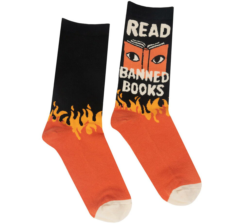 [Out of Print] Read Banned Books Socks - [AEgEIuEvg] \bNX