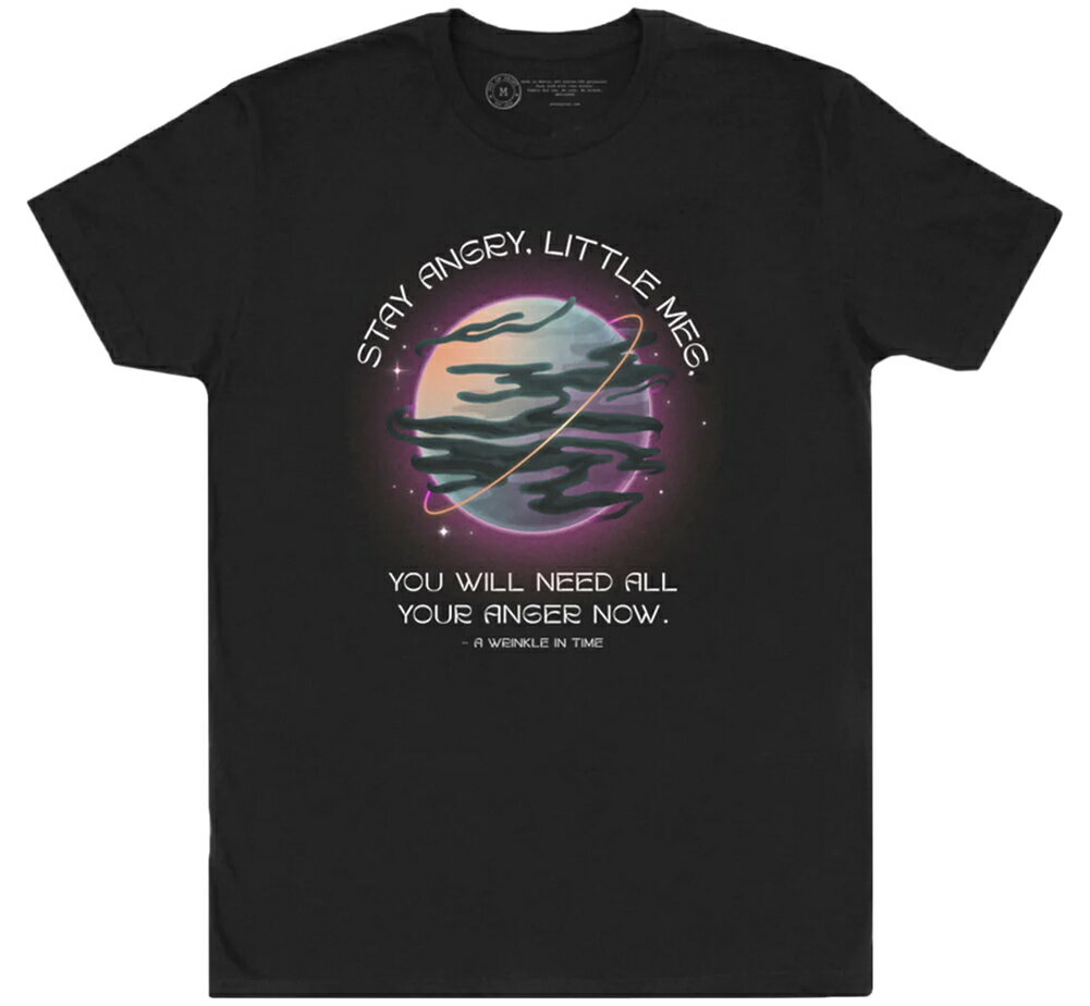 [Out of Print] Madeleine L'Engle / A Wrinkle in Time Tee 2 (Black) - 五次元世界のぼうけん Tシャツ