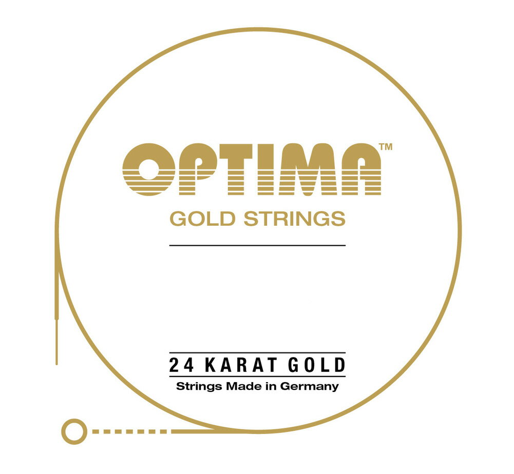 OPTIMA / Single Plain Steel String (24K Gold Plated) 24Kメッキを施されたOptima Gold Stringsは優れた防錆力を誇り、通常弦の3倍以上の長寿命を実現しています。24Kメッキの優れた点は他にもあり、それは適切な音量バランスと瑞々しさを弦にあたえることです。また24Kメッキはニッケルアレルギーの方や、コーティング弦に不満を感じているプレイヤーの解決策となるかもしれません。 ・Guitar String (ギター弦) ・24 Karat Gold Plated (純金メッキ加工) ・Made in Germany ・Gauge: .008 ~ .018 GPS008 - Gauge .008 GPS009 - Gauge .009 GPS010 - Gauge .010 GPS011 - Gauge .011 GPS012 - Gauge .012 GPS013 - Gauge .013 GPS014 - Gauge .014 GPS015 - Gauge .015 GPS016 - Gauge .016 GPS017 - Gauge .017 GPS018 - Gauge .018