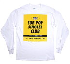 Sub Pop Records / Sub Pop Singles Club Long Sleeved Tee (White) - サブ ポップ レコーズ ロングスリーブ Tシャツ