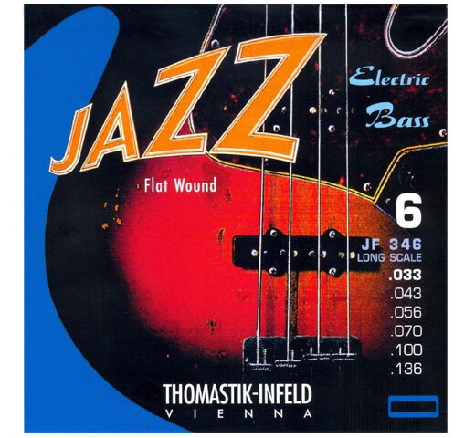  Jazz Electric Bass JF346 Long Scale 34" (.033-.136) - トマスティック インフェルト ジャズ ベース弦