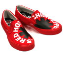 VISION STREET WEAR Red Hot Chili Peppers / Canvas Slip-On (VSW-9158) (Red) - レッド ホット チリ ペッパーズ スニーカー