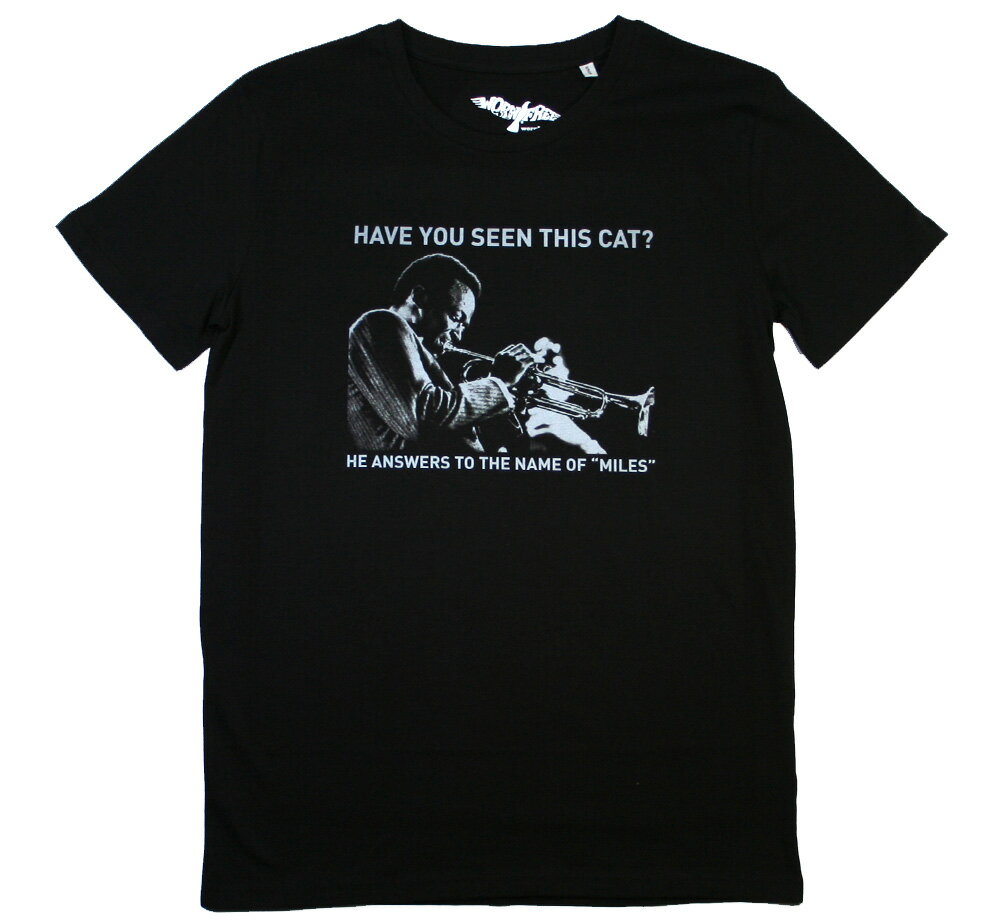 [Worn Free] Miles Davis / Have You Seen This Cat? Tee (Black) - [EH[Et[] }CXEfCBX TVc