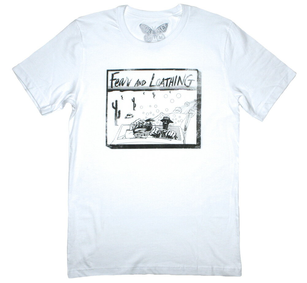 Worn Free Hunter S. Thompson / Fear and Loathing in Las Vegas Tee 1 (White) - ウォーン フリー ハンター S トンプソン / ラスベガス★71(ラスベガスをやっつけろ) Tシャツ