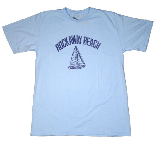 [Worn Free] Johnny Ramone / Rockaway Beach Tee (Light Blue) - [ウォーン・フリー] ジョニー・ラモーン Tシャツ (ラモーンズ)