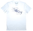 Worn Free Miles Davis / Trumpet Parts Tee 2 (White) - ウォーン フリー マイルス デイヴィス Tシャツ