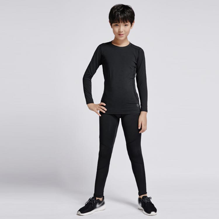 吸汗速乾 スポーツ キッズ用 セット 秋 アンダーシャツ 春 長袖 コンプレッション...